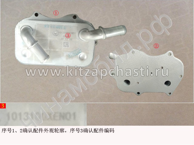 Радиатор масляный в сборе HAVAL F7x 2pect 1013100XEN01