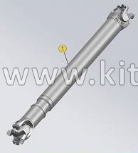 Карданный вал в сборе DFH4180 DongFeng GX 2201010-HA401