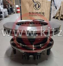 Ступица задняя в сборе с подш, диском, кольцом ABS DongFeng GX 3502365-H0300