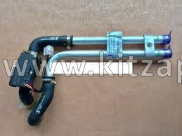 Трубки отопителя в сборе с краном печки Shacman X5000 DZ14251841106