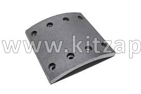 Накладка тормозная задняя 184 х 188 (8 отверстий) качество Shacman F2000 WG9200340068